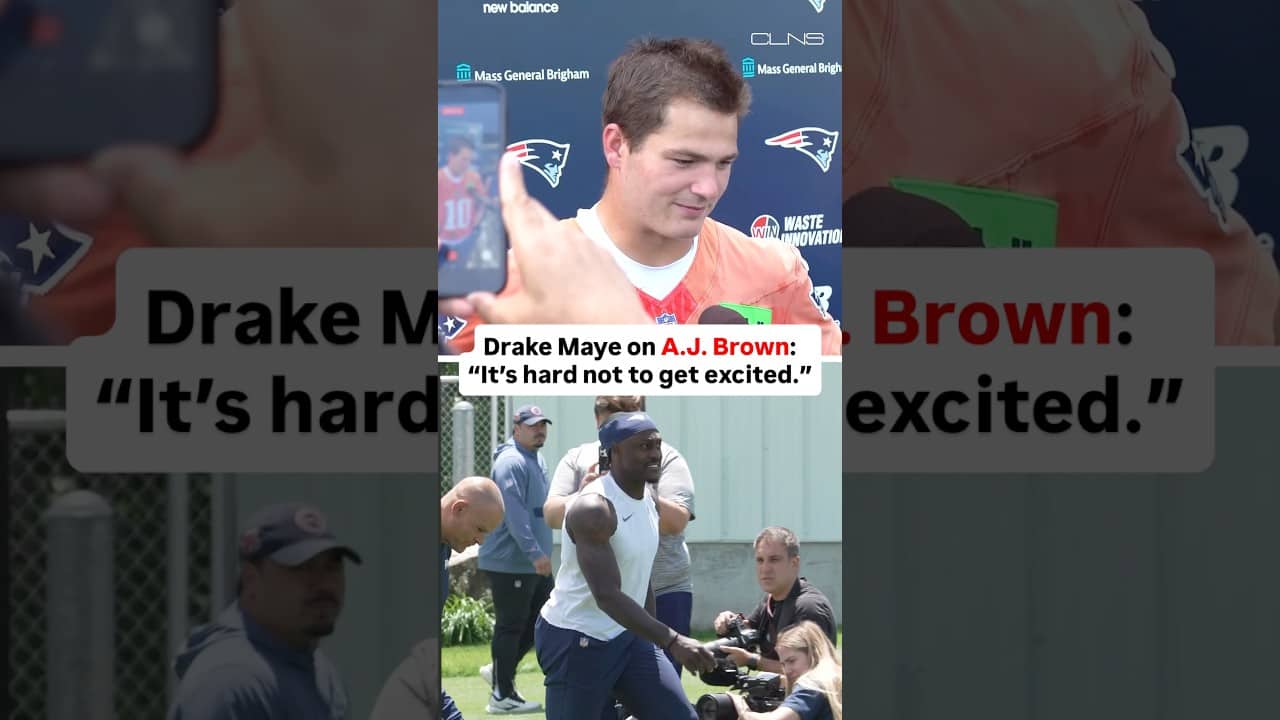 Drake Maye EXCITED to Play with A.J. Brown on Patriots