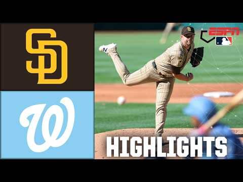 San Diego Padres vs. Washington Nationals | Full Game Highlights | ESPN MLB