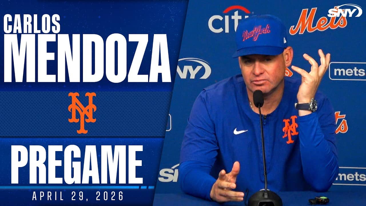 Carlos Mendoza on offensive production at first base: 'Obviously we expect more.'