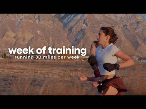 A FULL WEEK OF TRAINING & FUELING as a 15:36 5k runner | winter edition