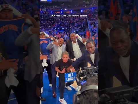 Knicks Alumni hype in Game 4. #nba #sports