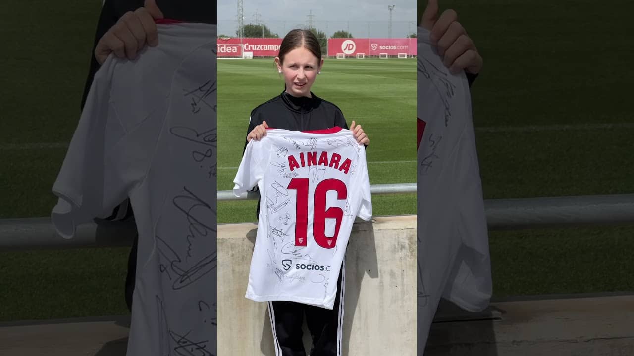 Un día muy especial para Ainara🤍❤️ #sevillafc #nuncaterindas