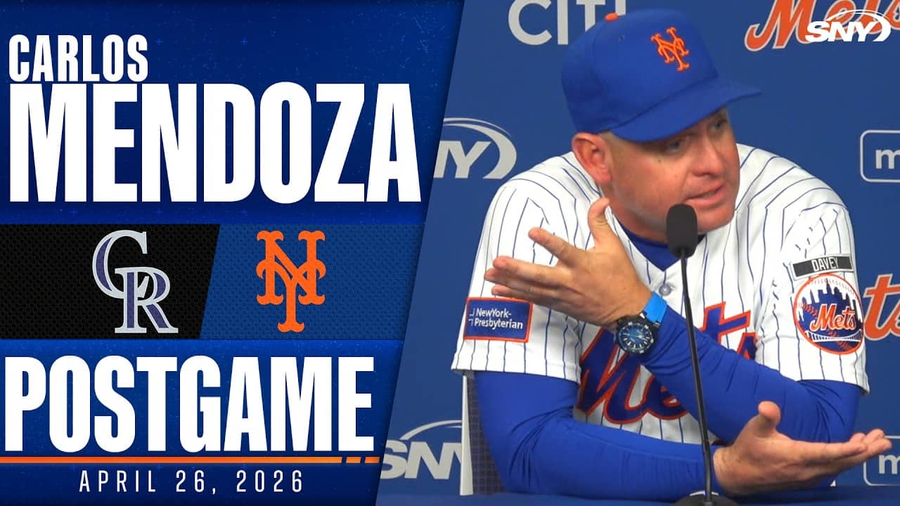 Carlos Mendoza after Mets are swept by Rockies: 'I don't think I've ever seen anything like this.'