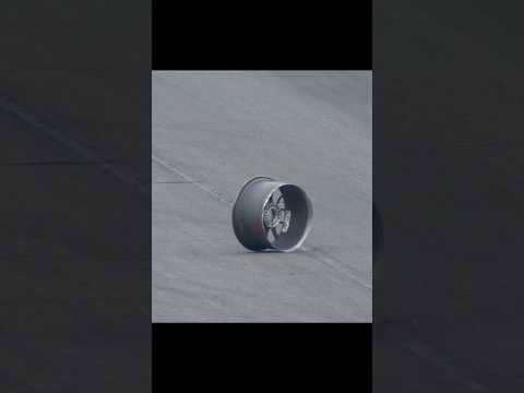 The wheel was CUT IN HALF?!