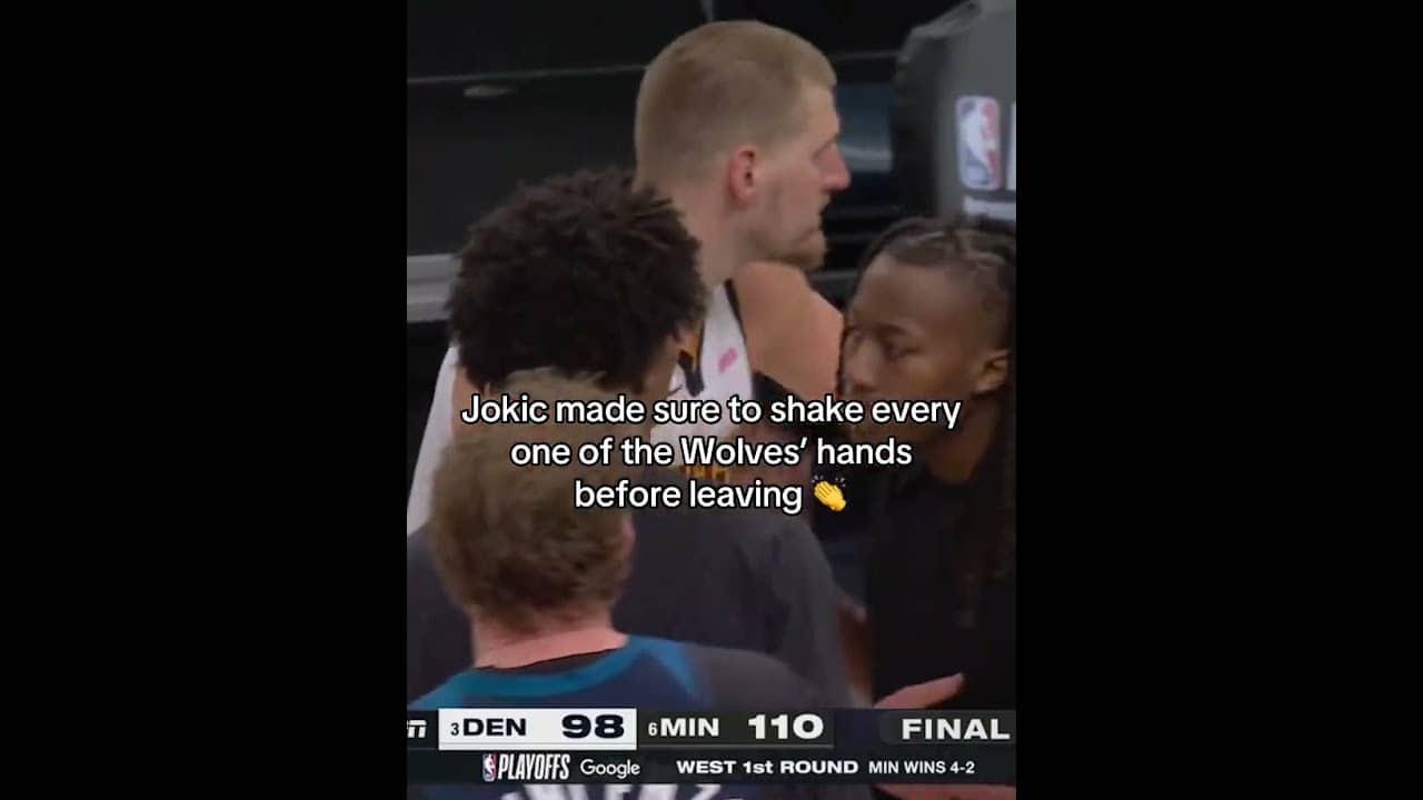 Jokic after the Nuggets were eliminated.