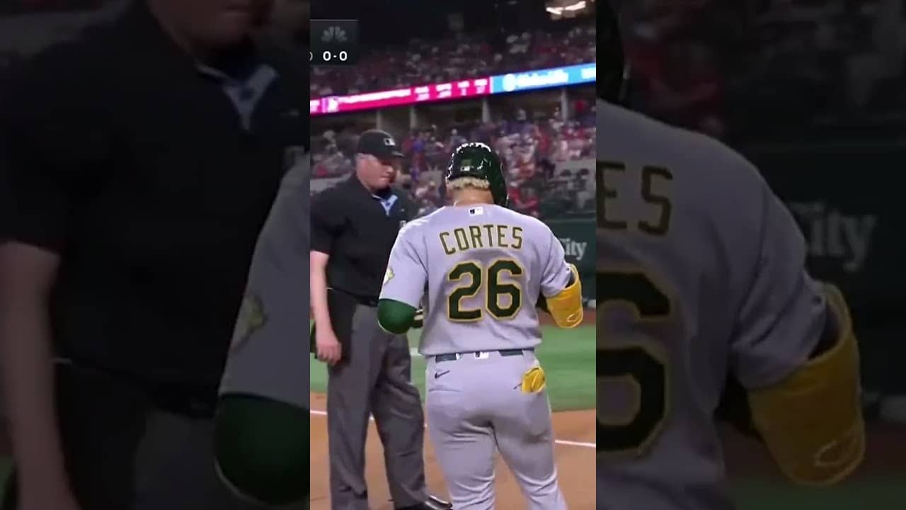 Nick Kurtz, Carlos Cortes & Tyler Soderstrom went yard for the A's just 7 pitches into the game ๐ณ