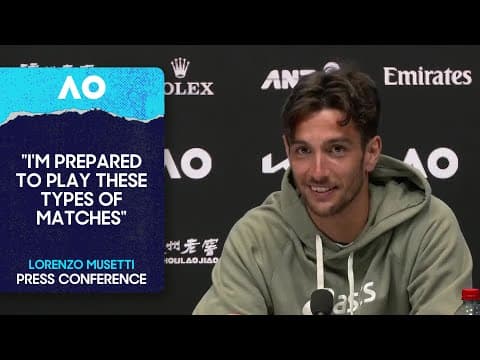 Lorenzo Musetti Press Conference | Australian Open 2026 Third Round