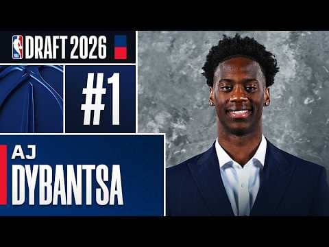 AJ Dybantsa goes #1 Overall by the Washington Wizards in the 2026 NBA Draft!