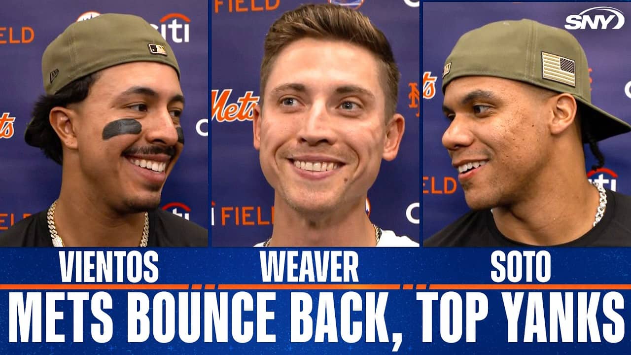 Juan Soto, Mark Vientos and Luke Weaver comment on Mets win over Yankees