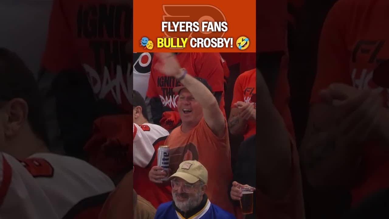 Philly fans go FERAL over Crosby πΉ #nhl #shorts