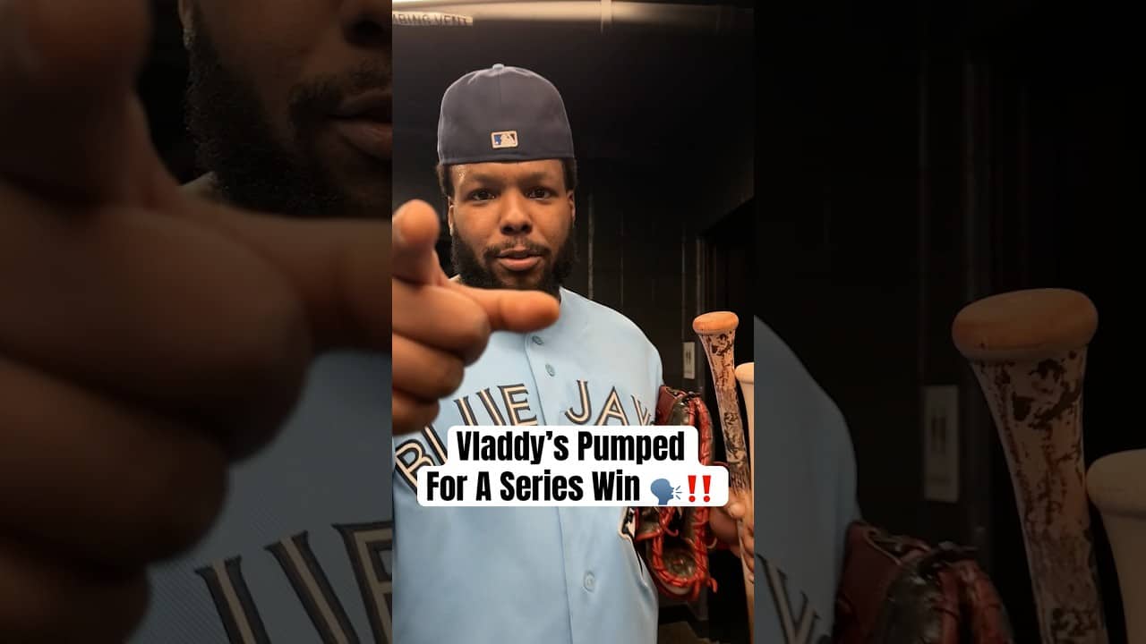 A message from Vladimir Guerrero Jr. & Myles Straw 💪 #MLB #BlueJays