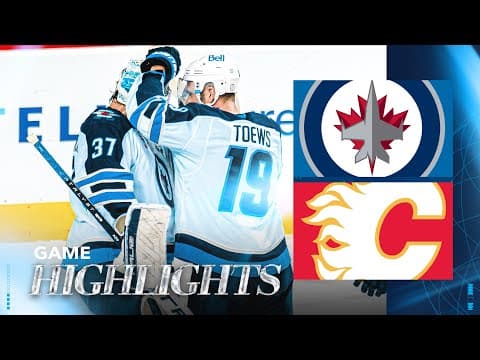 Calgary Flames vs. Winnipeg Jets - Game Highlights