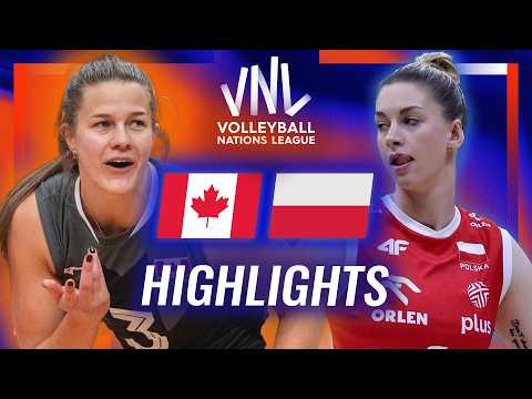 Canada 🇨🇦 vs. Poland 🇵🇱 - Highlights | Week 2 | Women's VNL 2026