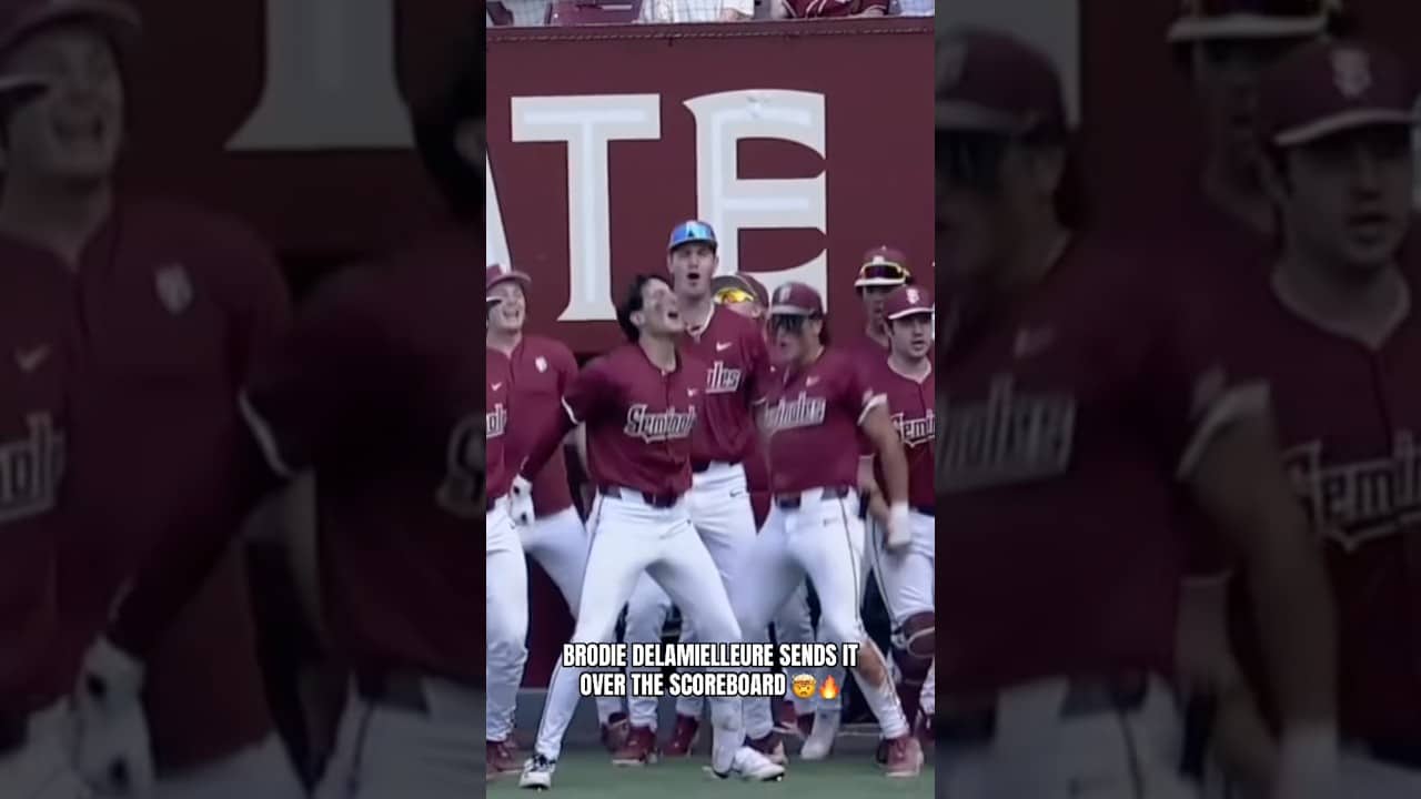 427 feet over the scoreboard ๐ #floridastateseminoles #floridastate #collegebaseball #ncaabaseball