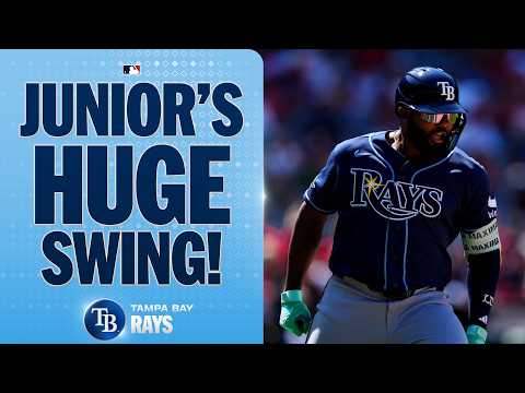 Junior Caminero CRUSHES a go-ahead home run for the Rays! ☀️💪 | MLB Highlights