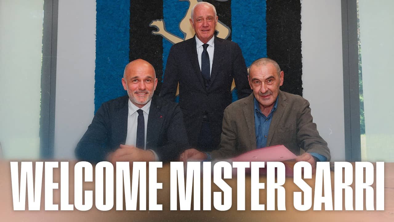 Benvenuto mister Maurizio Sarri! ✍️⚫️🔵
