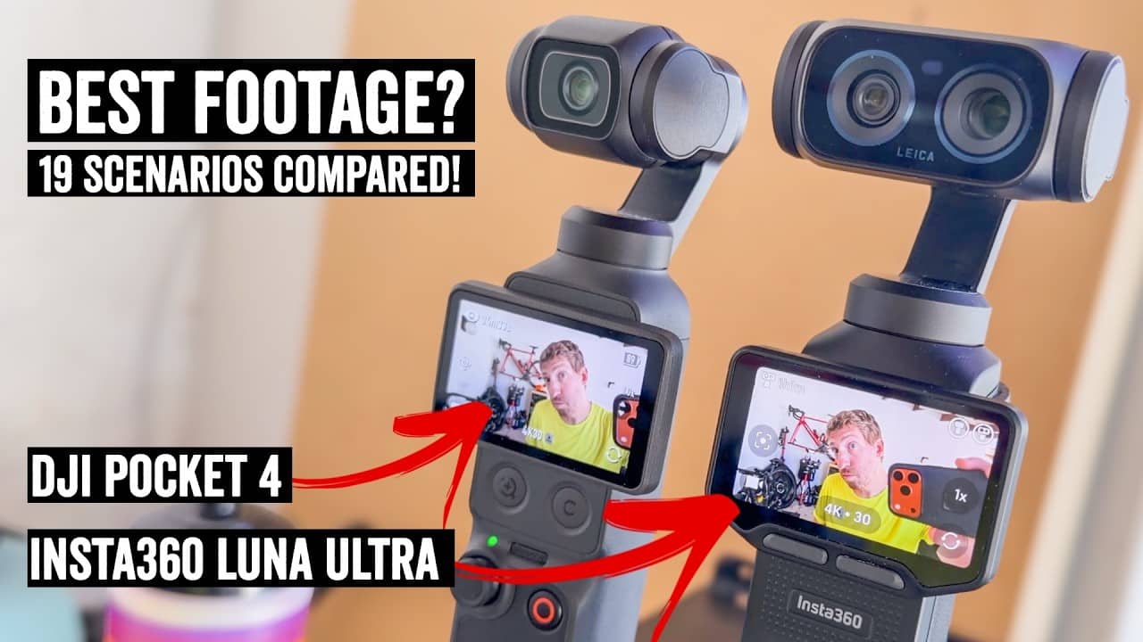Insta360 Luna Ultra vs DJI Pocket 4: Best Footage Comparison?