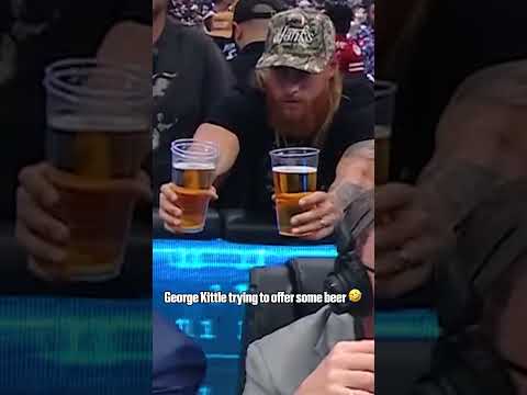 George Kittle just wanted to hand out some beer at #WrestleMania ππ»