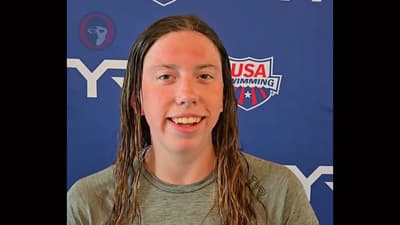 Kennedi Dobson on 200 Free/400 IM Double: "I think I had, like, 20 minutes in between"
