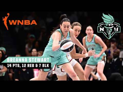 Breanna Stewart goes OFF in Liberty win vs. Mystics š„ | WNBA on ESPN