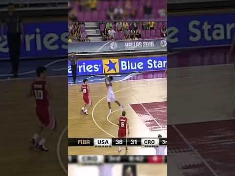 That pump fake sent him flying ๐ญ๐ #FIBAU19