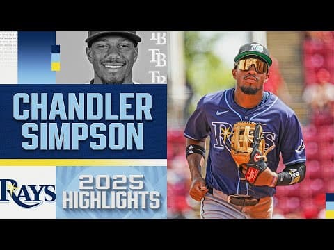 The FASTEST MAN in BASEBALL? 💨 Chandler Simpson's rookie season with the Rays! (2025 highlights)