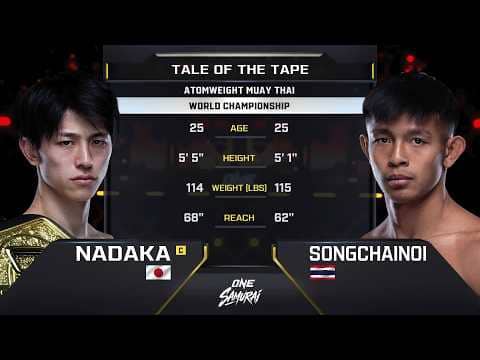Nadaka vs. Songchainoi | ONE SAMURAI 1 | Full Fight Replay