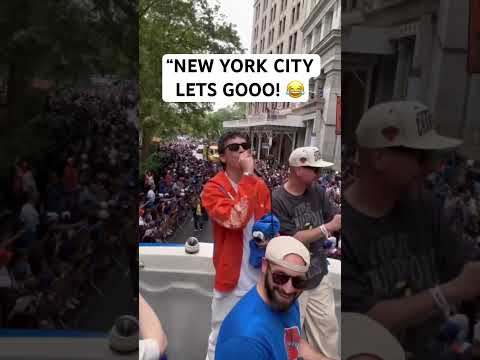 Timmy hyping up the New York crowd π