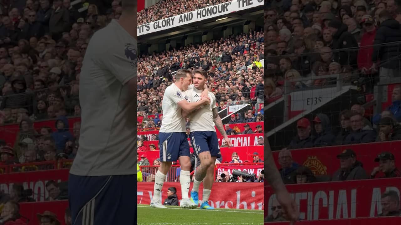 Morato scores his first Premier League goal for Nottingham Forest at Old Trafford. ๐ง๐ท