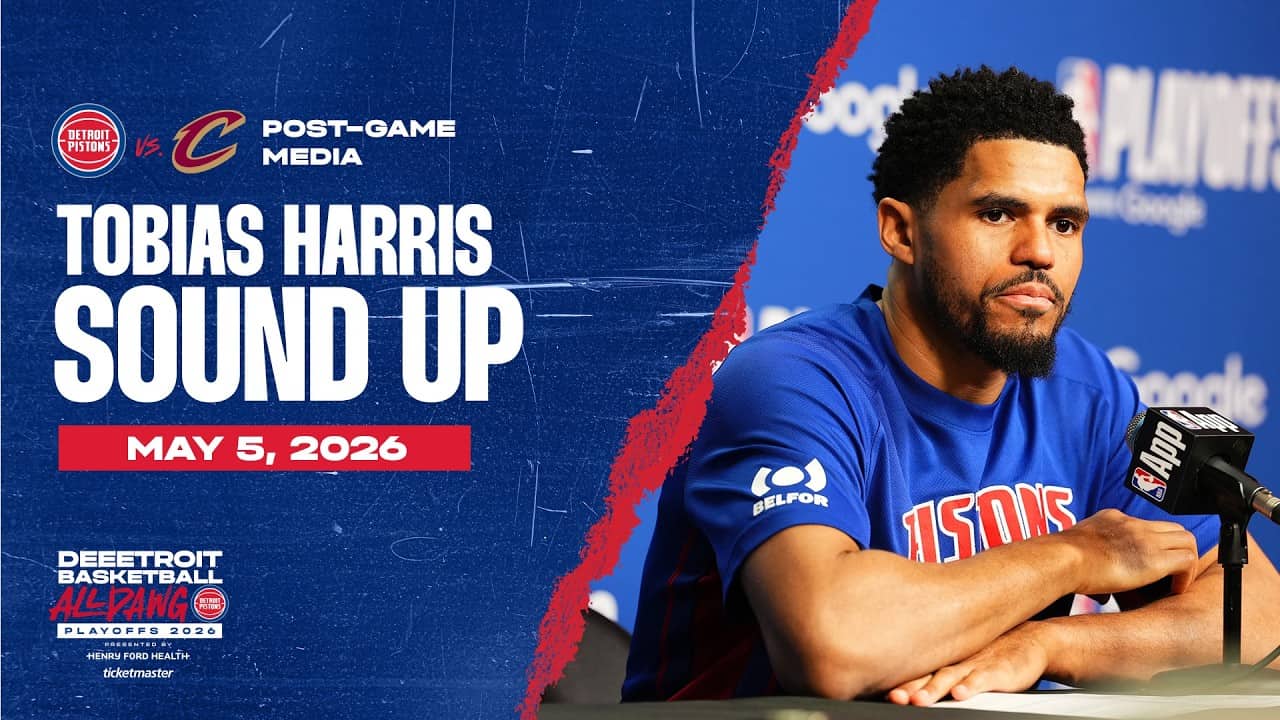Game 1 Round 2: Post-Game Press Conference: Tobias Harris | Pistons vs. Cavs | 05.05.26