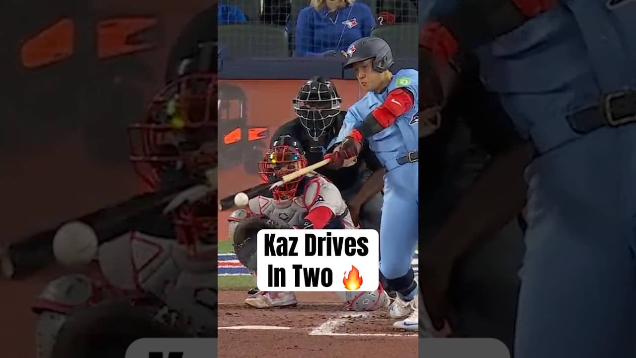 Kazuma Okamoto drives in two runs for the lead ๐ #MLB #BlueJays