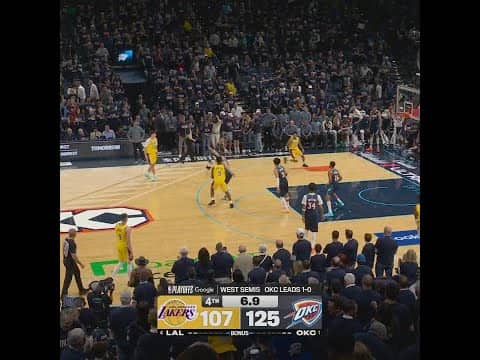 OKC TAKES 2-0 SERIES ADVANTAGE OVER LAKERS IN WCSF šØ