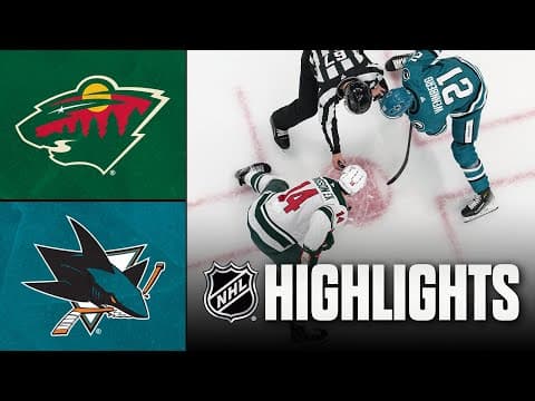 Wild vs. Sharks | NHL Highlights | December 31, 2025
