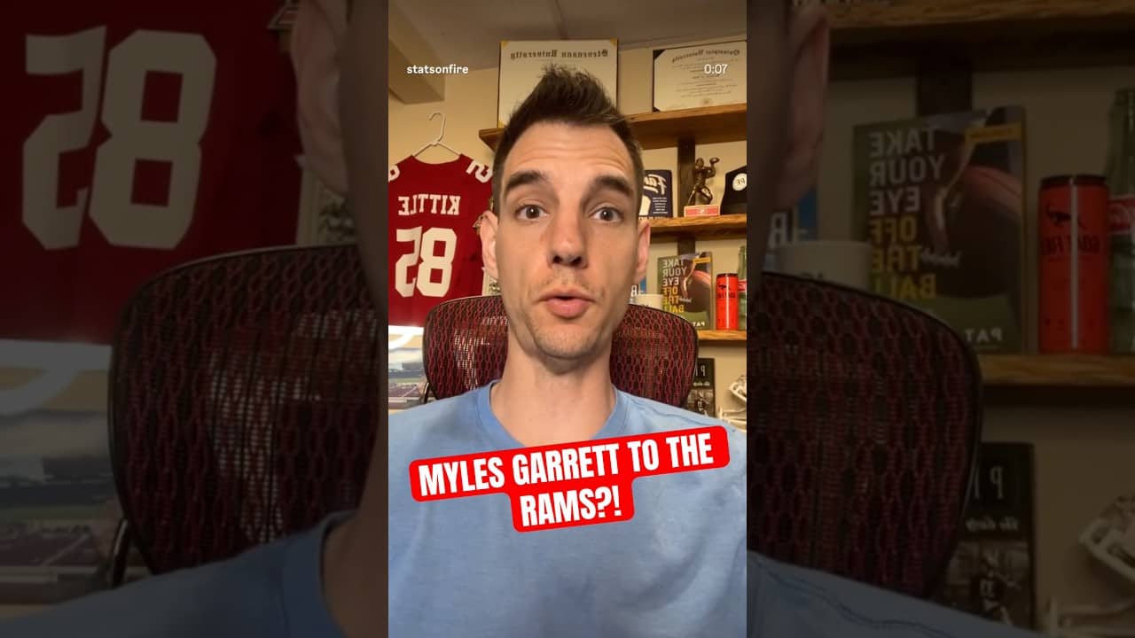 Myles Garrett to the Rams?! #49ers #mylesgarrett #rams