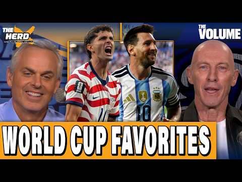 Colin Cowherd talks WORLD CUP FAVORITES + Messi, Mbappe, Pulisic | THE HERD