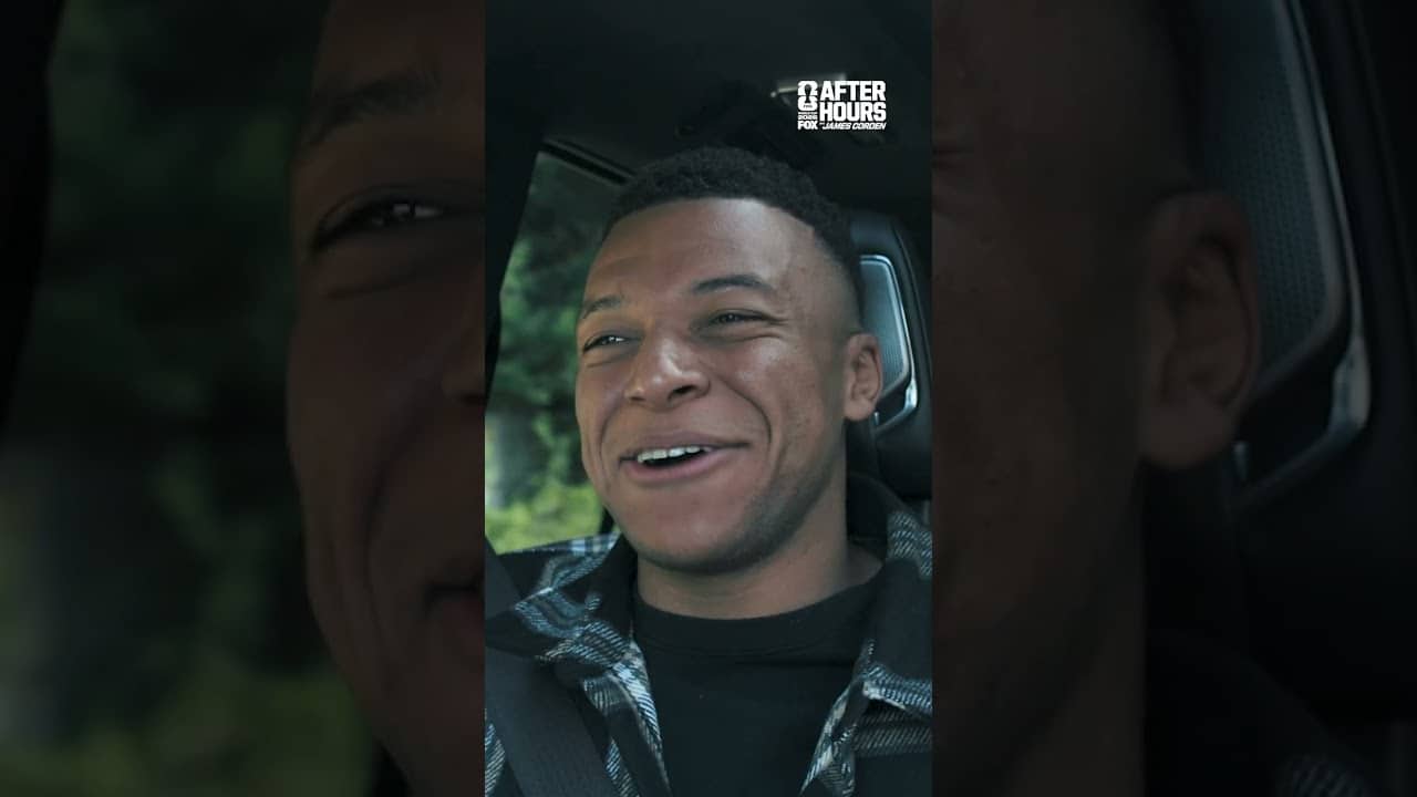 James Corden helps Mbappé deliver his new instant classic celly