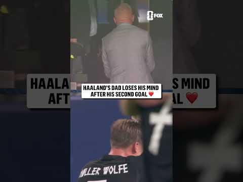 Alf-Inge Haaland was HYPE seeing his son score his second of the gameTITLE | FOX SPORTS
