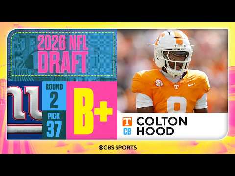 Giants select Colton Hood in Second Round | 2026 NFL Draft Grades & Reaction