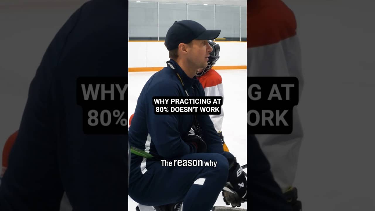 WHY PRACTICING AT 80% DOESN'T WORK #hockeycoaching #hockeytraining