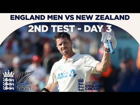 Nicholls Ton Extends Blackcaps' Lead | Highlights - England v New Zealand Day 3 | Rothesay Test 2026