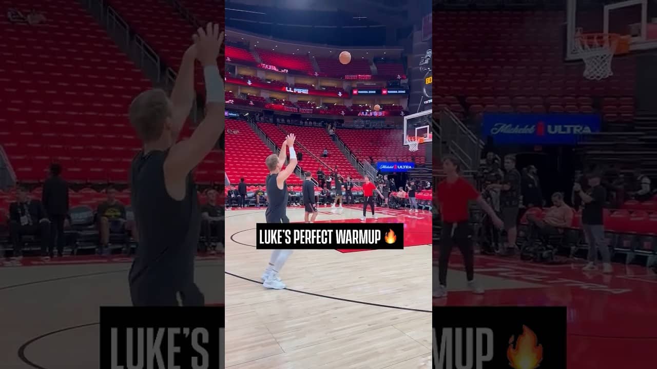 Luke Kennard's pregame clinic from three ๐ #lakers #nbaplayoffs