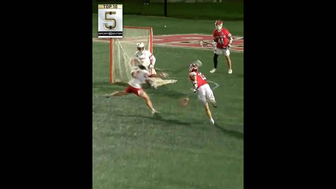 This double-save was a LOCK for #sctop10 π§±π (via ESPN+, SportsCenter)