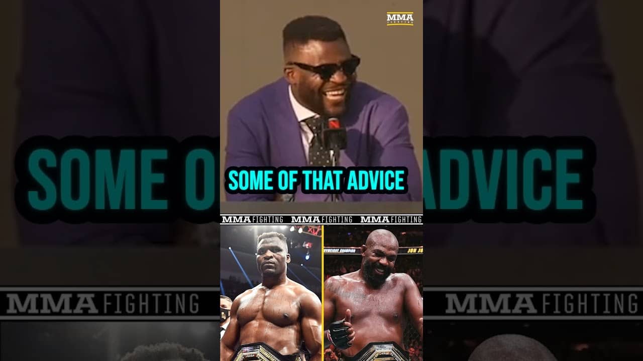 Francis Ngannou REACTS to Jon Jones being on Rousey vs. Carano broadcast team | MMA Fighting