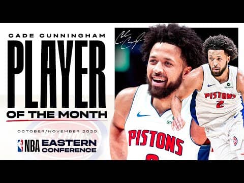 Cade Cunningham: Eastern Conference Player of the Month | Top Plays of November #nba #pistons
