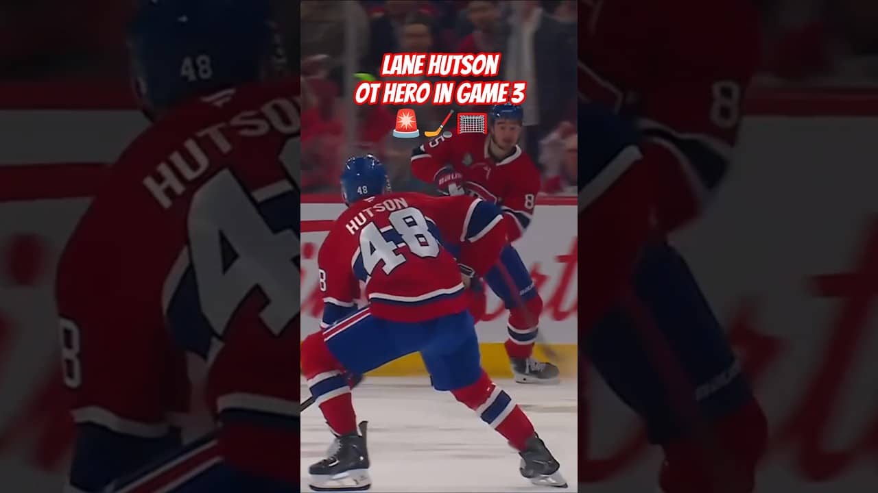 Lane Hutson the OT Hero #gohabsgo #habs #nhl #nhlplayoffs