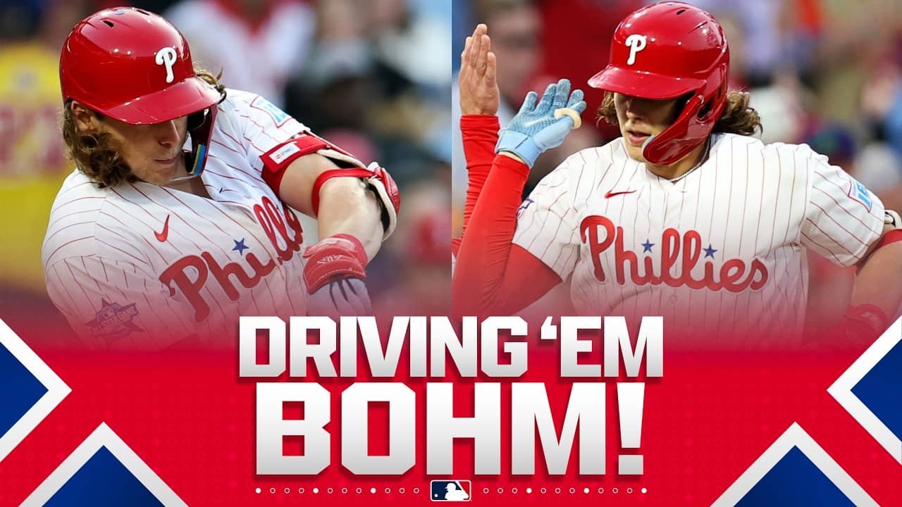 Alec Bohm hits TWO HOMERS and drives in FOUR RUN for the Phillies! ๐๐ฅ | MLB Highlights