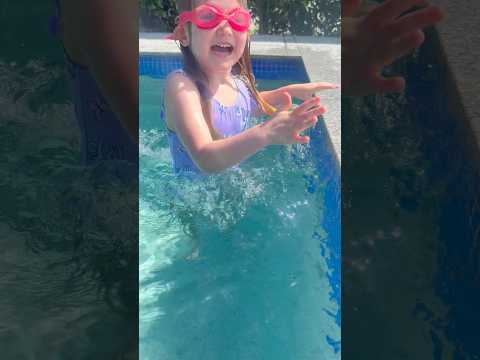 Diving to the bottom of the pool #swimming #pool #swim #waterbaby
