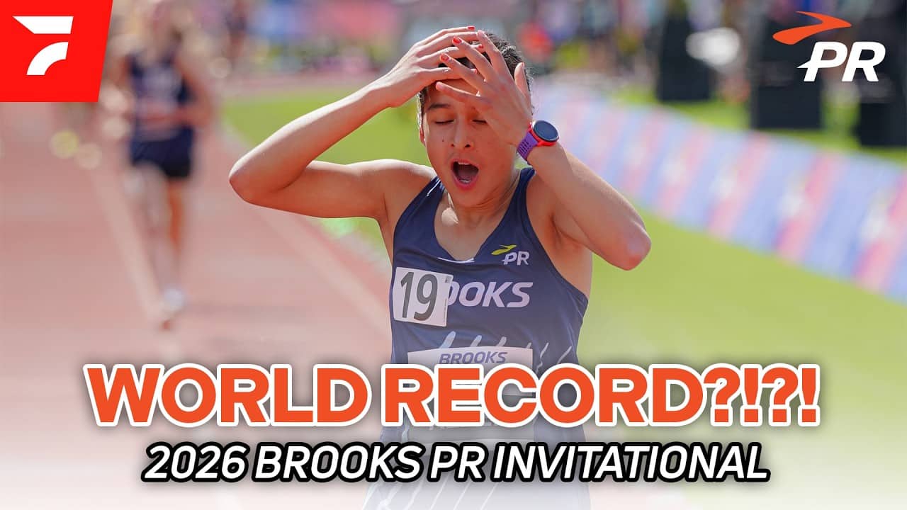 Age Group World Record for Angie Alder at 13 y/o | 2026 Brooks PR Invitational Race Video