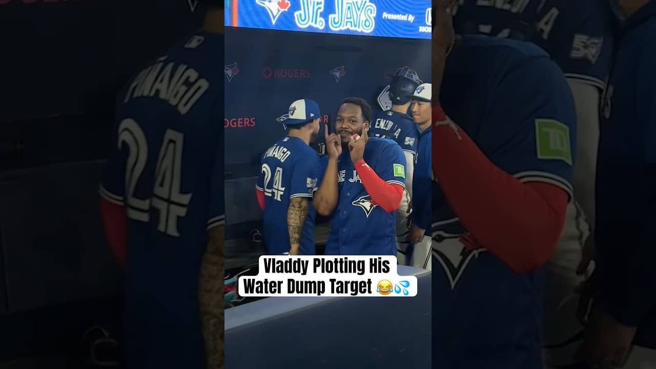 No one is safe around Vladimir Guerrero Jr. and Myles Straw ππ¦ #BlueJays