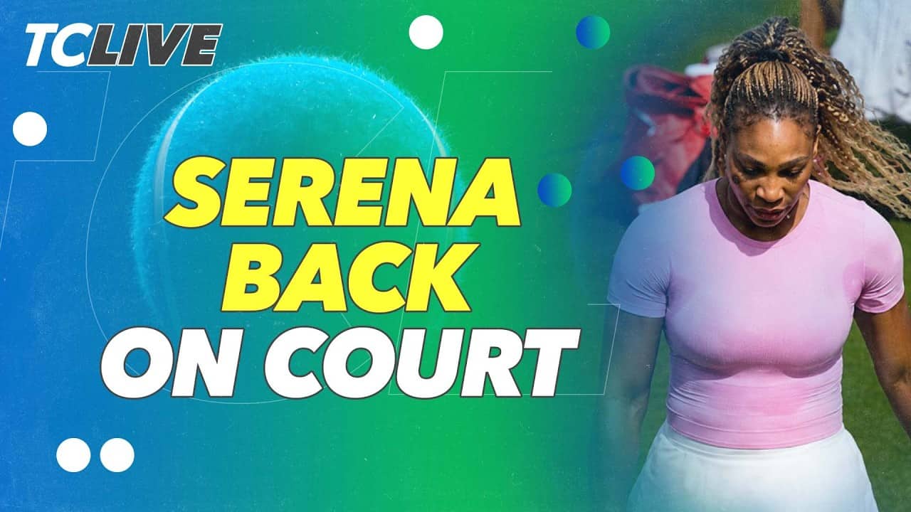Serena Williams Hits the Practice Courts at Queen's Club Ahead of Return | TC Live